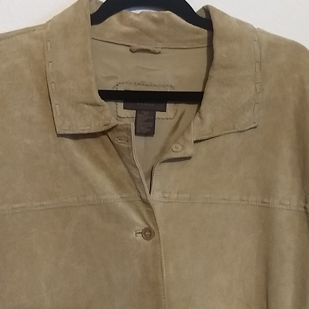 Hp 12/27leather Jacket, Euc - image 2